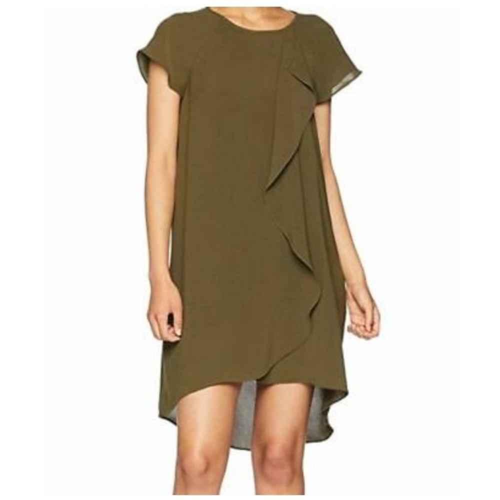 Adrianna Papell Olive Green Dress